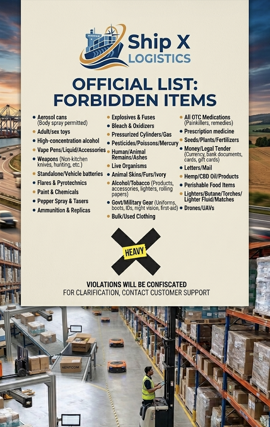 Forbidden Items Illustration